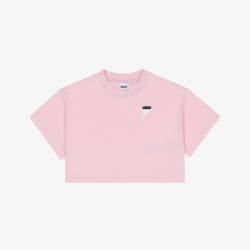 Fila Loose Crop - Naisten Poolopaita - Pinkki | FI-93264